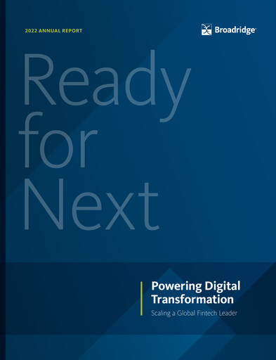 Thumbnail Broadridge Financial Solutions
 Annual Report 2022