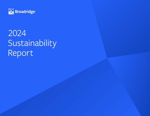 Thumbnail Broadridge Financial Solutions
 Sustainability Report 2024