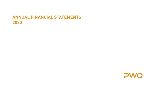 Thumbnail PWO AG Financial Statement 2020
