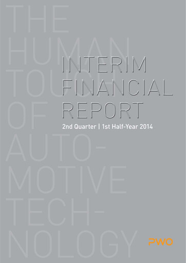 Miniature PWO AG Rapport semestriel 2014-h1