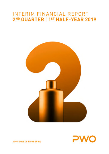 Miniature PWO AG Rapport semestriel 2019-h1