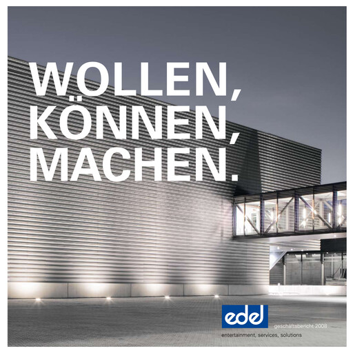 Thumbnail Edel SE & Co. KGaA Annual Report 2008