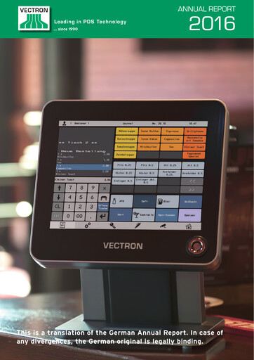 Thumbnail Vectron Systems Annual Report 2016