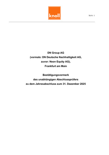 Miniature Neon Equity AG Bilan financier 2025