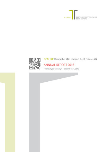 Thumbnail DEMIRE Deutsche Mittelstand Real Estate Annual Report 2016