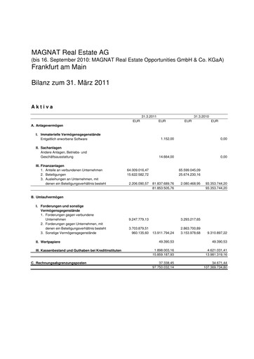 Thumbnail DEMIRE Deutsche Mittelstand Real Estate Financial Statement 2010-2011