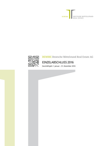 Thumbnail DEMIRE Deutsche Mittelstand Real Estate Financial Statement 2016
