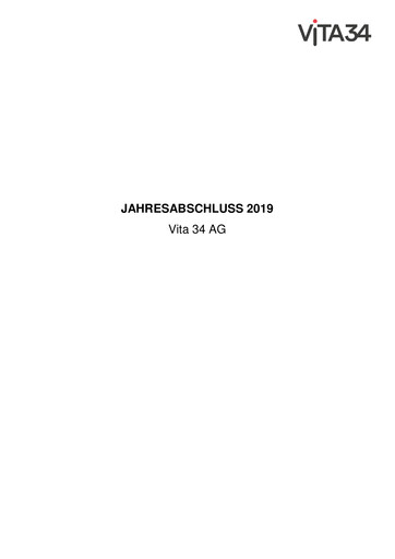 Miniature VITA 34 Bilan financier 2019