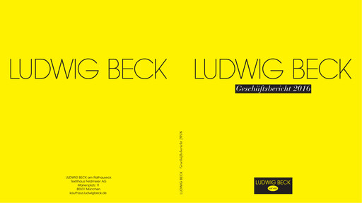 Thumbnail LUDWIG BECK am Rathauseck - Textilhaus Feldmeier Annual Report 2016
