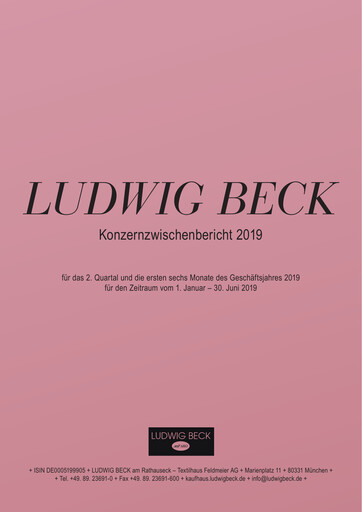 Thumbnail LUDWIG BECK am Rathauseck - Textilhaus Feldmeier Half-year Report 2019-h1