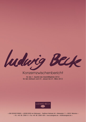 Thumbnail LUDWIG BECK am Rathauseck - Textilhaus Feldmeier Quarterly Report 2012-q1