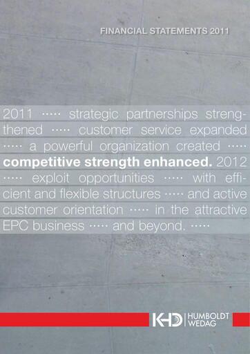 Thumbnail KHD Humboldt Wedag International Financial Statement 2011