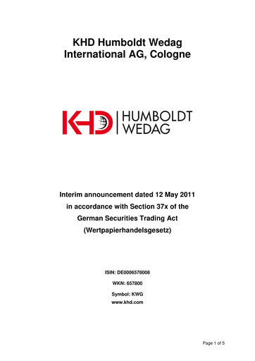 Thumbnail KHD Humboldt Wedag International Quarterly Report 2011-q1