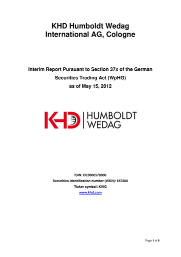 Thumbnail KHD Humboldt Wedag International Quarterly Report 2012-q1