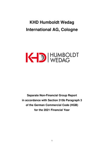 Thumbnail KHD Humboldt Wedag International Sustainability Report 2021