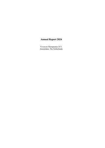 Thumbnail Vivoryon Therapeutics Annual Report 2024