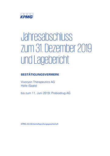 Thumbnail Vivoryon Therapeutics Financial Statement 2019