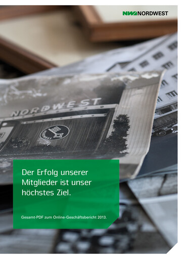 Thumbnail Nordwest Handel Annual Report 2013