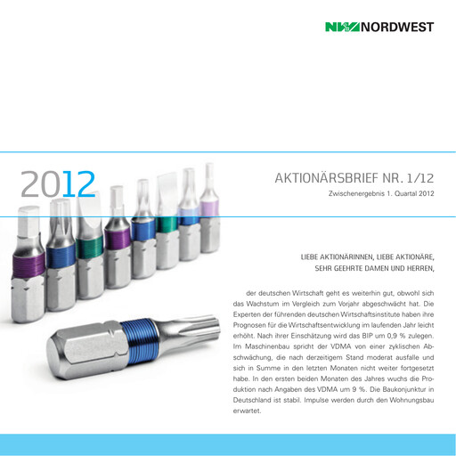 Thumbnail Nordwest Handel Quarterly Report 2012-q1