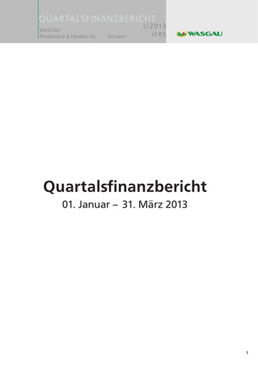 Thumbnail WASGAU Produktions & Handels AG Quarterly Report 2013-q1