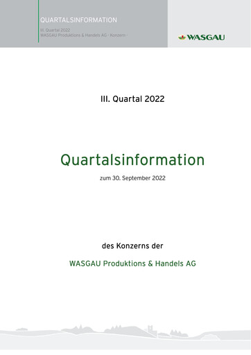 Thumbnail WASGAU Produktions & Handels AG Quarterly Report 2022-q3