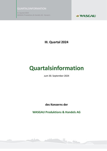 Thumbnail WASGAU Produktions & Handels AG Quarterly Report 2024-q3