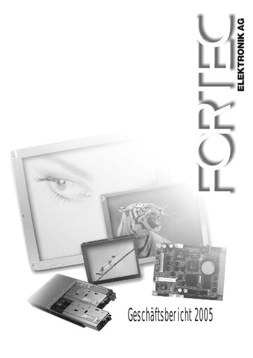 Thumbnail FORTEC Elektronik AG Annual Report 2004-2005