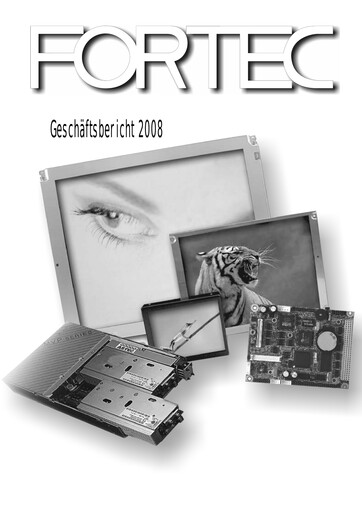 Thumbnail FORTEC Elektronik AG Annual Report 2007-2008