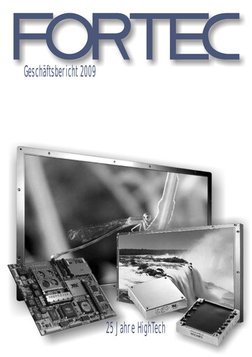 Thumbnail FORTEC Elektronik AG Annual Report 2008-2009