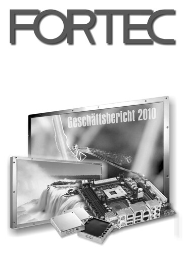 Thumbnail FORTEC Elektronik AG Annual Report 2009-2010