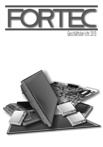 Thumbnail FORTEC Elektronik AG Annual Report 2013