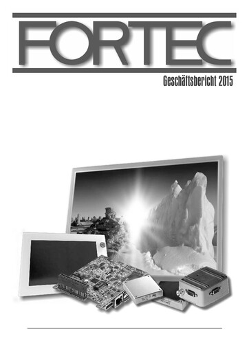 Thumbnail FORTEC Elektronik AG Annual Report 2015