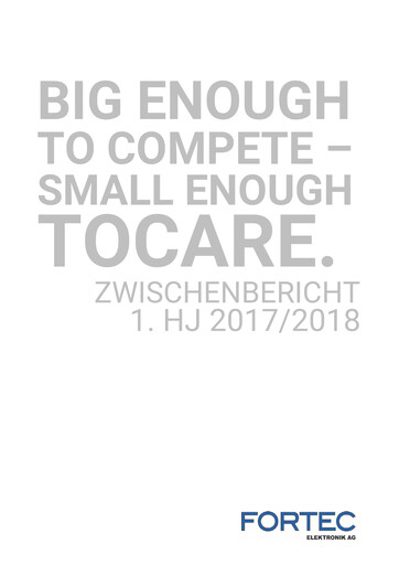 Miniature FORTEC Elektronik AG Rapport semestriel 2017-2018