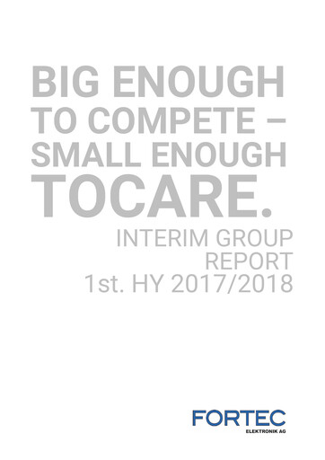 Miniature FORTEC Elektronik AG Rapport semestriel 2017-h1