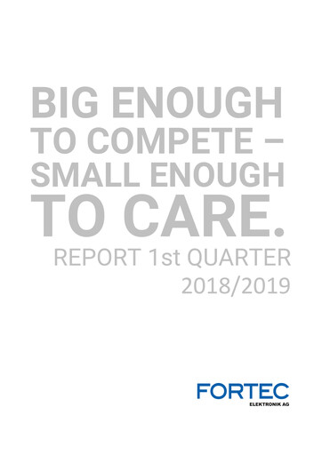 Miniature FORTEC Elektronik AG Rapport trimestriel 2018-q1