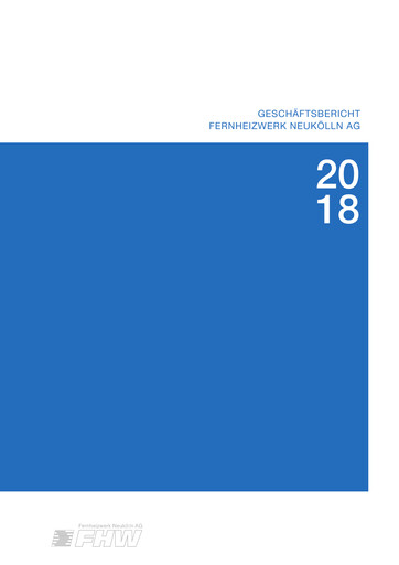 Thumbnail Fernheizwerk Neukölln Annual Report 2018