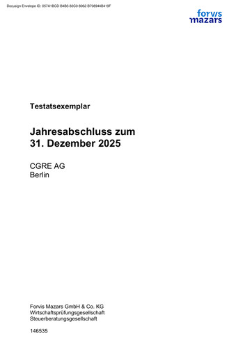 Thumbnail CGRE AG Financial Statement 2025