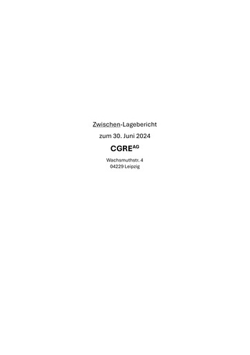 Thumbnail CGRE AG Half-year Report 2024-h1