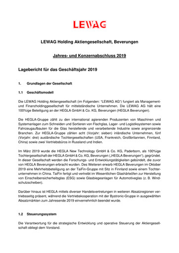 Thumbnail LEWAG Holding Financial Statement 2019