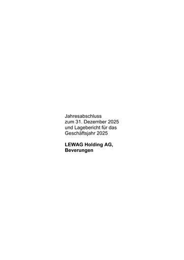 Miniature LEWAG Holding Bilan financier 2025