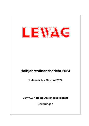 Thumbnail LEWAG Holding Half-year Report 2024-h1