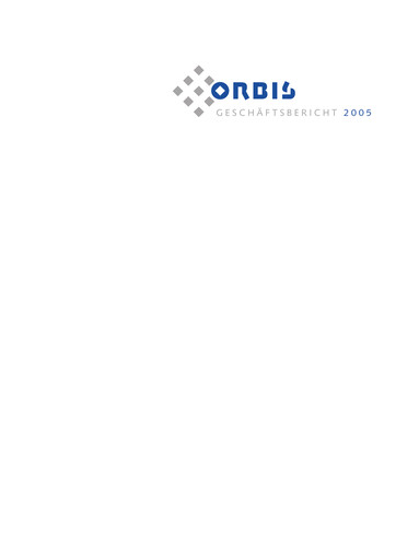 Thumbnail ORBIS AG Annual Report 2005