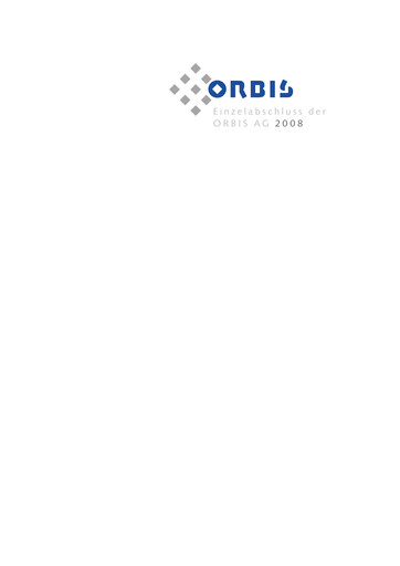 Thumbnail ORBIS AG Financial Statement 2008