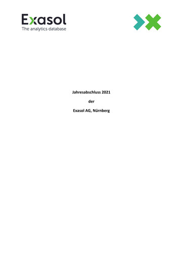 Thumbnail Exasol AG Financial Statement 2021