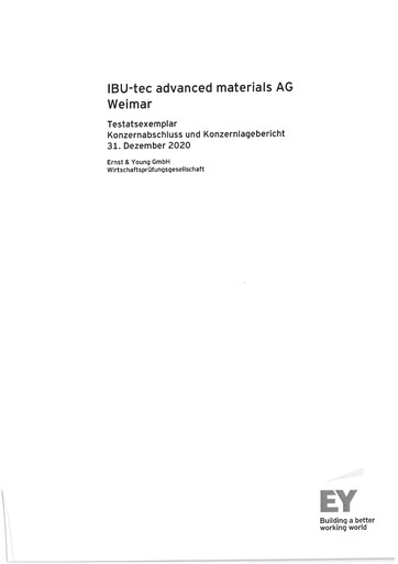 Thumbnail IBU-tec advanced materials AG Financial Statement 2020