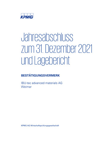 Thumbnail IBU-tec advanced materials AG Financial Statement 2021
