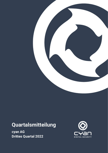 Thumbnail cyan AG Quarterly Report 2022-q3