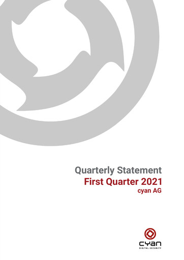 Thumbnail cyan AG Quarterly Report 2021-q1