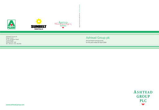 Thumbnail Ashtead Annual Report 2004
