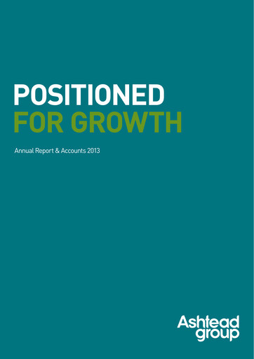 Thumbnail Ashtead Annual Report 2013
